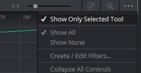 「Show Only Selected Tool」