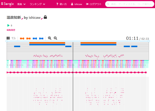 音楽理解技術を使い繰り返し構造などを自動的に解析